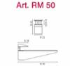 Конзола за стъкло и ПДЧ 4-20мм никел RM50BCR