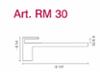 Конзола за ПДЧ 8-35мм сатениран никел RM30 BNHST