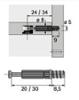 Винт Twister 8.5/24мм за директен монтаж 0048037 HETTICH