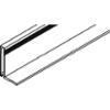 Дръжка - кант анодизиран алуминий  за винтов монтаж с канал за четка 2.50м. 055.3140.250 HAWA