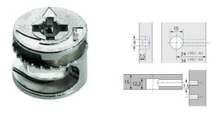 RASTEX 15/15D SELF COL. за 100бр 9059487 HETTICH