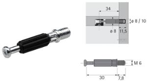 DU644T M6X7,8 S30 R15 TC 17034s за 100бр. 9047865 HETTICH