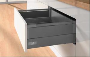 Atira L 520mm H 144 и доп.рейлинг с Н по ИЗБОР ,антрацит HETTICH
