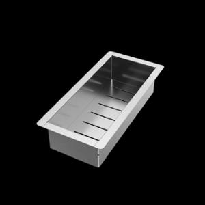 Плъзгаща се тава с отцеждане 200х430х100мм неръждаема стомана