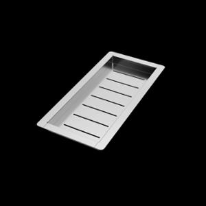 Плъзгаща се тава с отцеждане 200х430х30мм неръждаема стомана