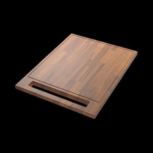 Плъзгаща се дъска за рязане от ироково дърво 400x300x20мм