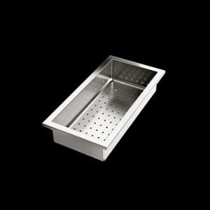 Плъзгаща се купа за отцеждане 395х200х80мм неръждаема стомана