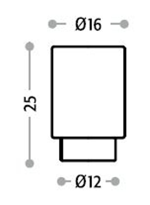 Дръжка 217646/ф16 DURON оранж кръгла