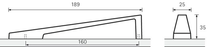 Дръжка Rialto 160мм никел 9097953 HETTICH