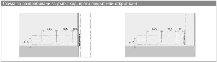 PTO PIN STRONG дълъг антрацит за панти с пружина ПК,ППК, ОК 9089636