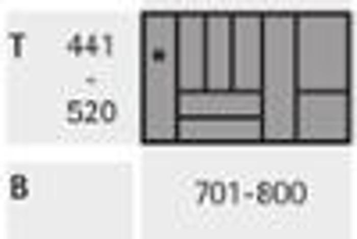 Orga Tray 440 бял дълб.441-520мм/шир.701-800мм 9194970  HETTICH