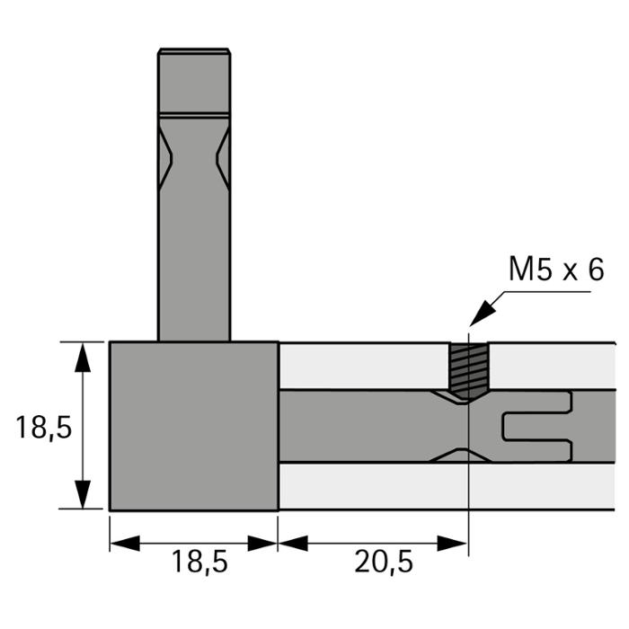 CADRO винт М5x6 за монтаж черен мат 9298859 HETTICH