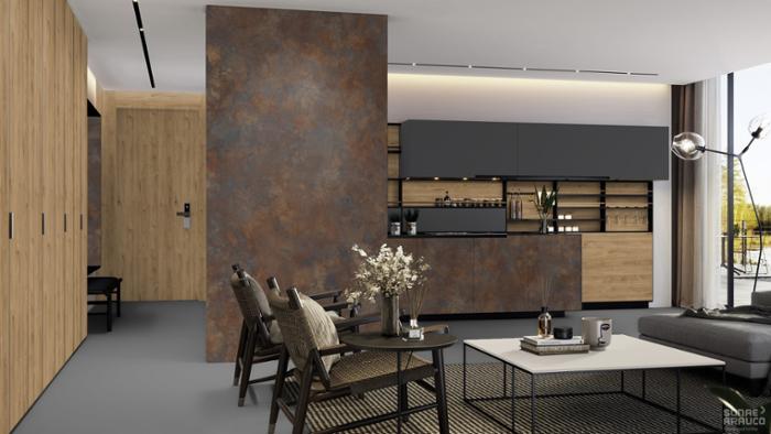 ЛПДЧ 2800/2070/18мм Ръждива мъгла н.F6064 Смат GLUNZ