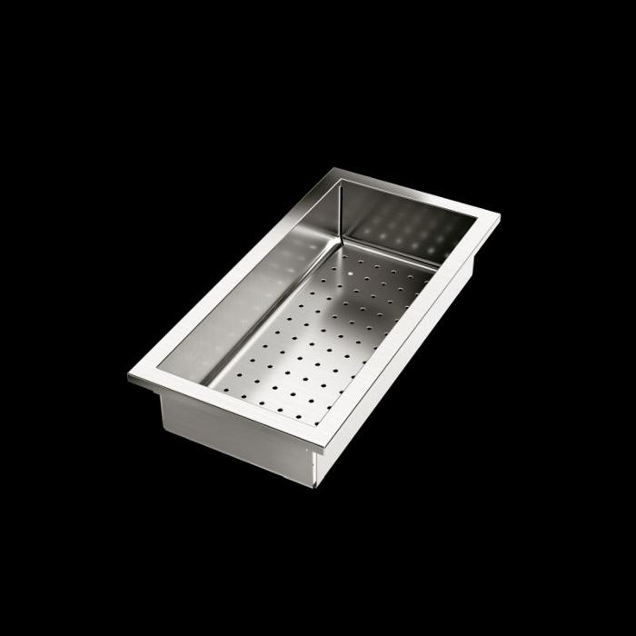 Плъзгаща се купа за отцеждане 395х200х80мм неръждаема стомана