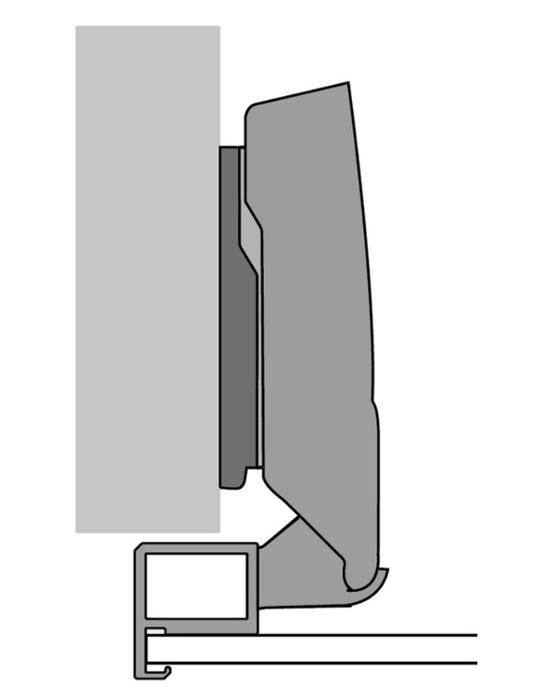 Панта SENSYS черен обсидиан за алум.профил до 32мм ПК 9091224 HETTICH