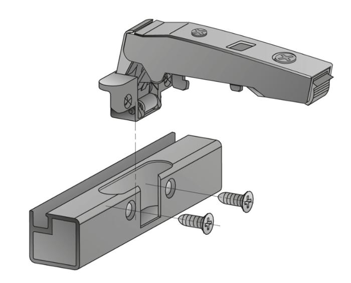 Панта SENSYS черен обсидиан за алум.профил до 32мм ПК 9091224 HETTICH