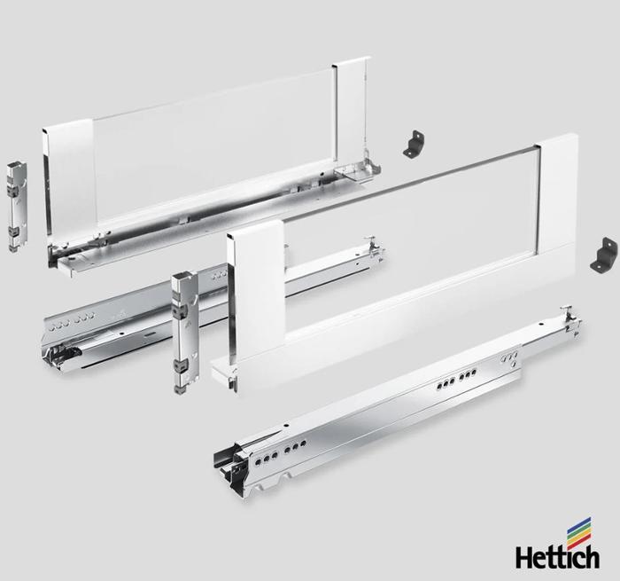 10.04.16.0289 AvanTech YOU к-т царги L450мм H187мм бяло INLAY  HETTICH